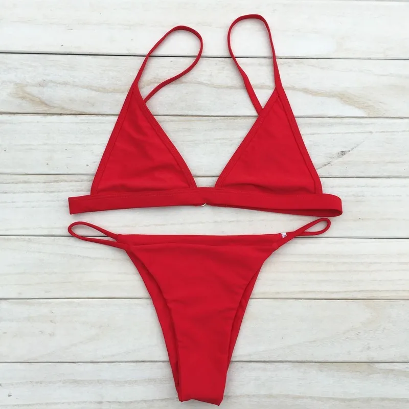 

New Sexy Women Swimsuit Micro Bikini Set Bathing Suits With Halter Strap Swimwear Brazilian Bikini