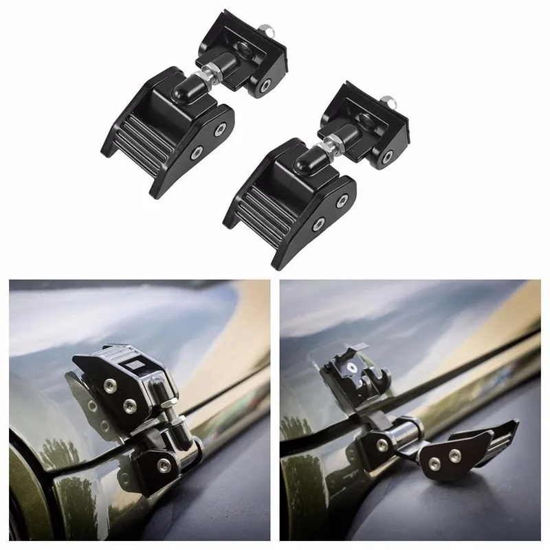 1Pair Warranty Hood Lock Latches Hood Catch For 07-16 Jeep JK Wrangler Hardware x