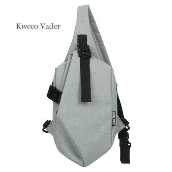 

Kweco Vader Men's Chest Oxford Cloth Crossbody Bags for Men Messenger Chest Bag Casual Bag Canvas Short Trip Single Shoulder Bag