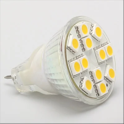 Светодиодная точечная лампа MR11 12 шт. SMD5050 переменный/постоянный ток 12/24 в