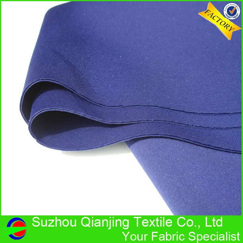 New Arrival Soft Knitted Stretch Polyester Scuba Knit Fabric Dark Blue