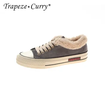

New listing hot sale Suede women winter Plus velvet Keep warm Skateboard shoes sports shoes TF303