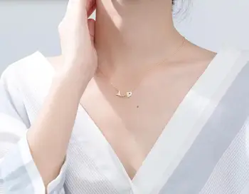 

Authentic 100% REAL. 925 Sterling Silver fINE Jewelry Sea Animal Fish Bone with black eye zirconia aa+ pendant Necklace GTLx1770