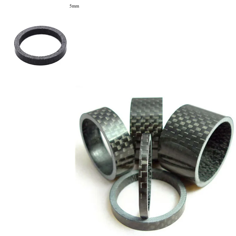 1-1//8 inch 4 pcs of 5mm//10mm//15mm//20mm Headset Spacers Carbon spacer Stem Spacer