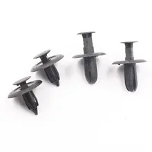 KE LI MI автомобильной обшивки потолка автомобиля крышка багажника заклепка панели для Mazda 323 M3 M6 B70 B50 из черного пластика нажимного типа Фиксатор 6 мм отверстие