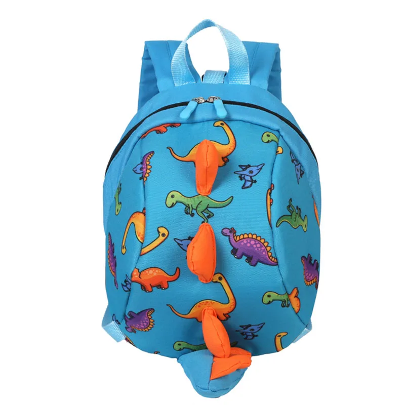 Милые рюкзаки с 3D рисунком динозавра для маленьких мальчиков и девочек, рюкзаки из ткани Оксфорд для детей дошкольного возраста, дорожные сумки - Цвет: QL