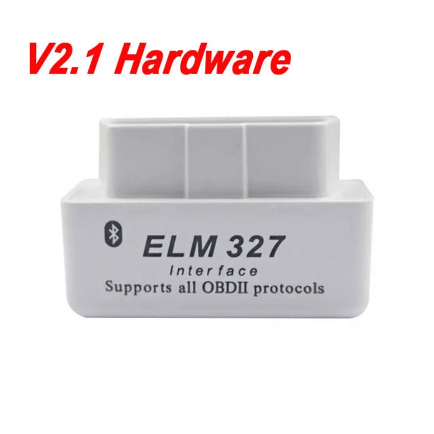 Новейший ELM327 ELM 327 V2.1 Автомобильный сканер кода инструмент Bluetooth Супер Мини ELM327 OBD2 Suppot OBD2 протокол больше типов опций - Цвет: White ELM327 V2.1