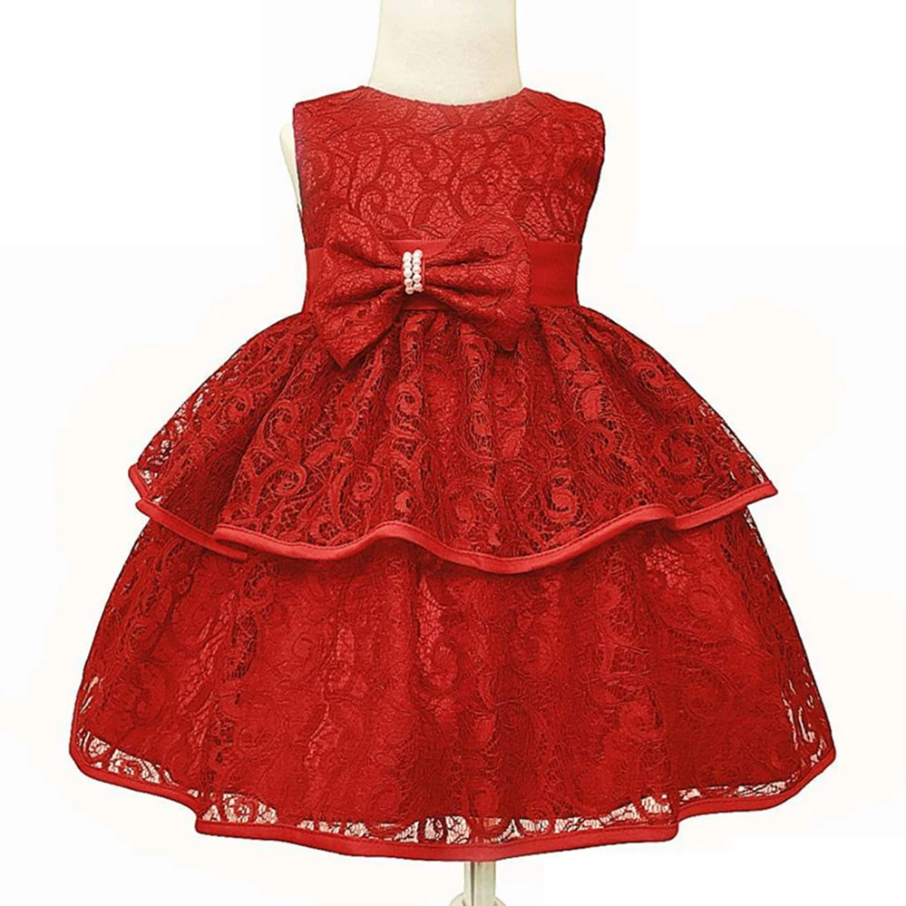 

2018 Baby New Born Girls Princess Dress Christmas Gown Birthday Dress Infant Wedding Party Dress For Baby Girl Clothes 3M to 24M