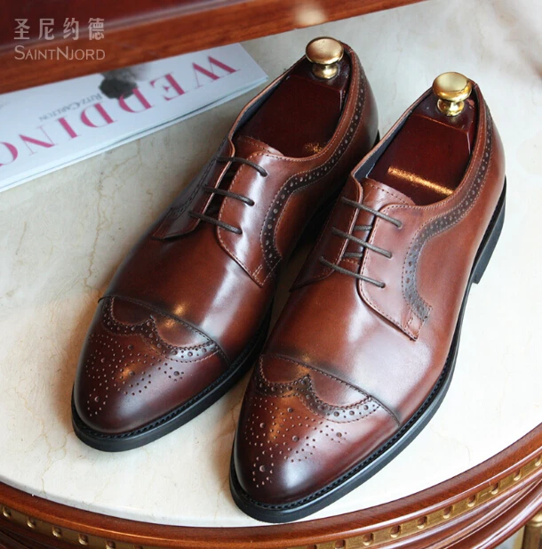 round toe brogue
