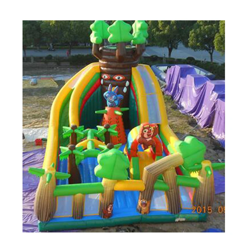 

Top quality giant inflatable slide inflatable land slide for sale