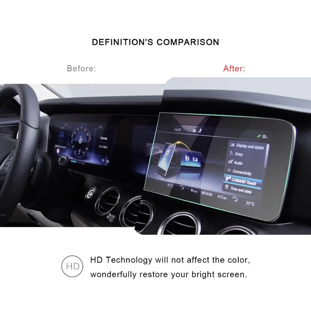 RUIYA полноэкранная Защитная пленка Mercedes Benz E Class W213/G W464/GLE W167/S W222 экран 9H закаленное