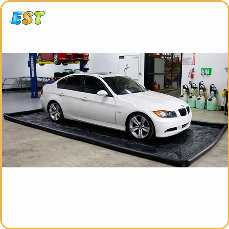 Commercial Machine Customized Water Containment Mat Pvc Portable Inflatable Car Wash Mats