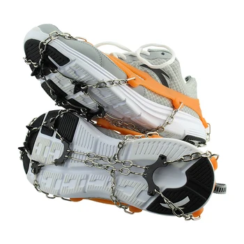

ZK20 1 Pair 8-Teeth Ice Grips Camping Snow Crampon Climbing Anti-slip Ice Gripper Chain Spikes For Shoes Boots Dropshipping