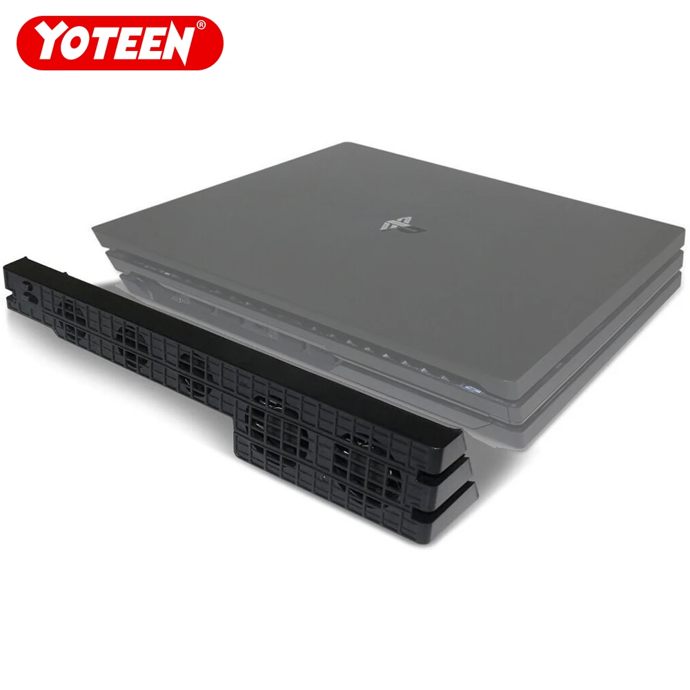

Yoteen Cooling Fans for Sony PS4 Pro Gaming Consol Side Mount Cooling Machine 5-Fans Super Turbo Host Temperature Control Cooler