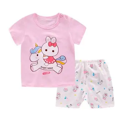 Snoopy/модные комплекты летней одежды для маленьких мальчиков комплекты одежды для маленьких девочек с рисунком из мультфильма - Цвет: p11