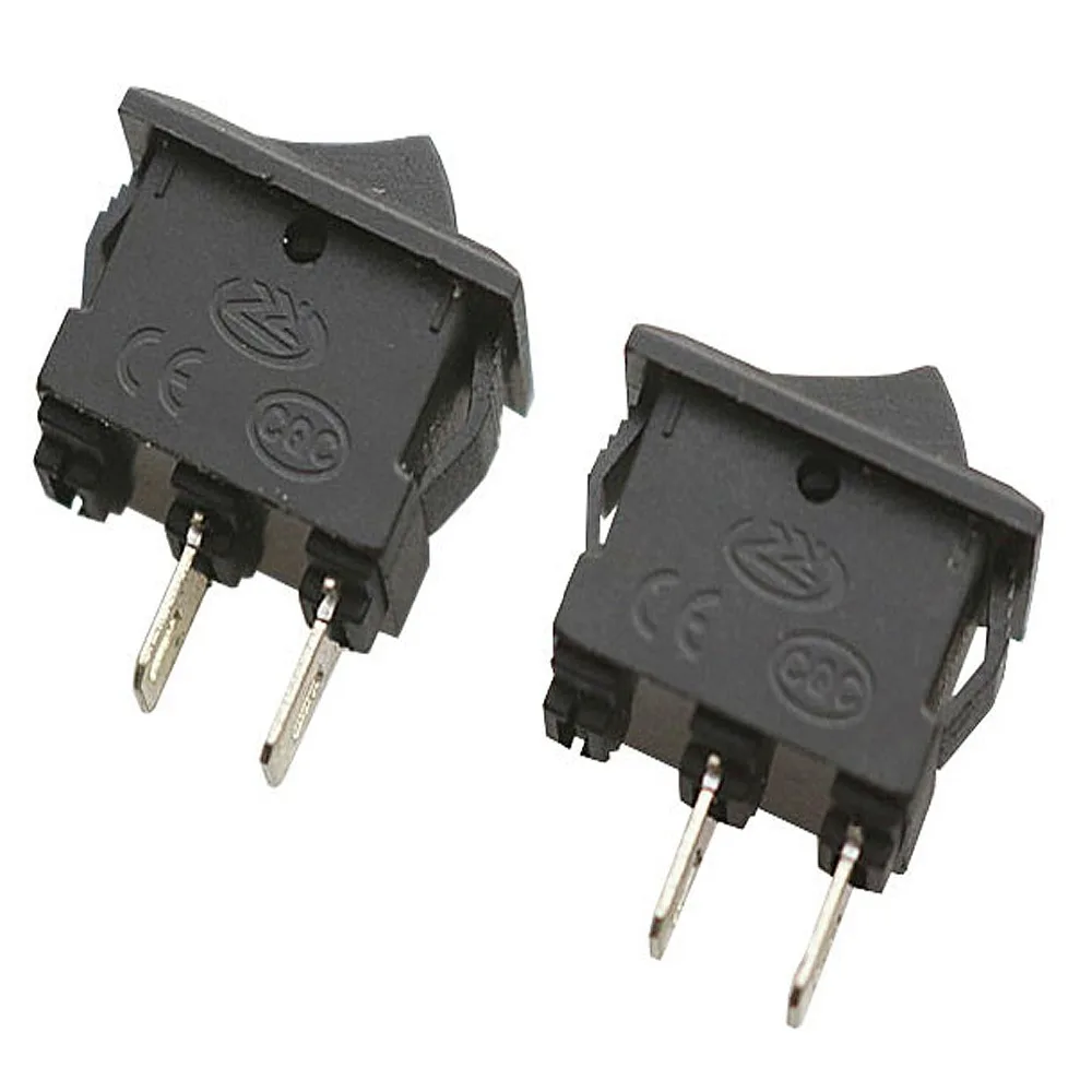

20pcs/lot 10*15mm SPST 2 Pins ON/OFF G130 Boat Rocker Switch 3A/250V Car Dash Dashboard Truck RV ATV Home