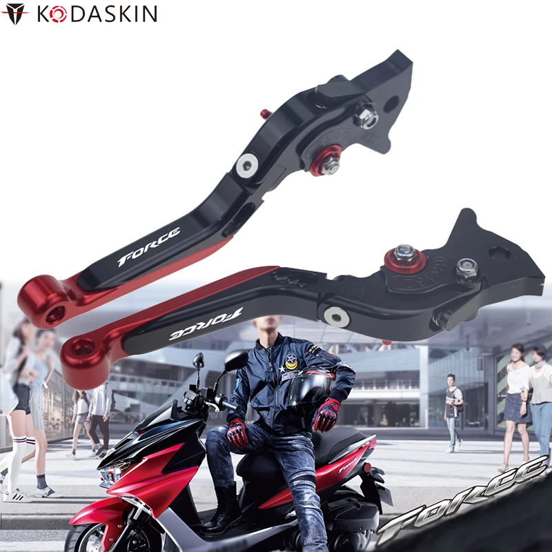 KODASKIN Регулируемые рычаги Складные Выдвижные тормозные рычаги сцепления для Yamaha FORCE 155