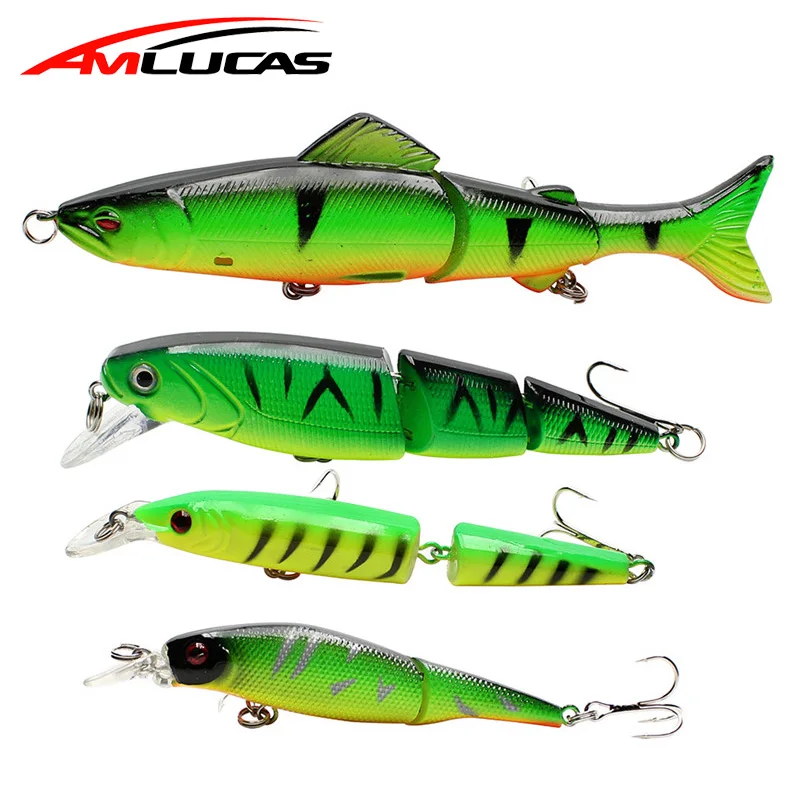 Amlucas طعم سمك مفصلات 5 نموذج أسماك الاصطناعي الطعم الثابت الصيد Wobblers Swimbait الأسماك الكارب الصيد Crankbait WW1101 Amlucas طعم سمك مفصلات 5 نموذج أسماك الاصطناعي الطعم الثابت الصيد Wobblers Swimbait الأسماك الكارب الصيد Crankbait WW1101