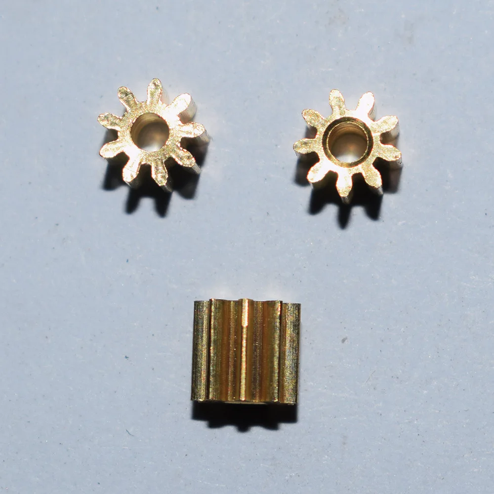 10/100 шт. 9 зубьев 2 отверстия 0 5 м|copper gears|brass gearsrc car parts |