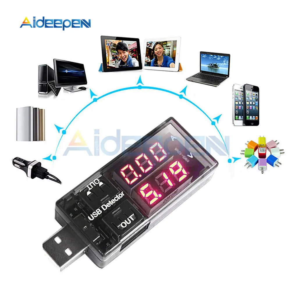 

USB Charger Doctor Current Voltage Charging Detector Mobile Power Battery Tester Voltmeter Ammeter Voltage Meter Ammeter