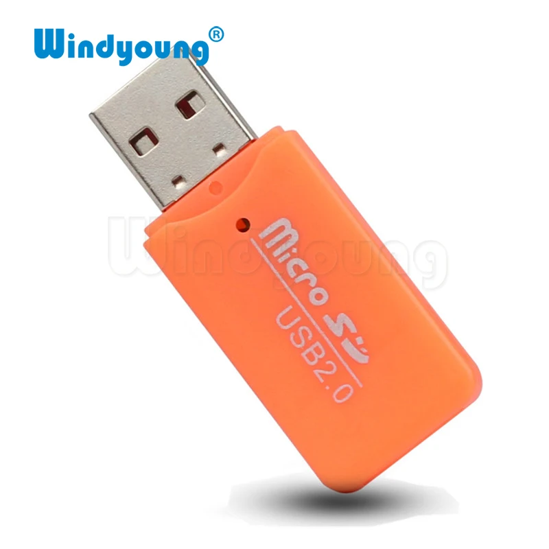 USB 2,0 кард-ридер высокоскоростной USB флэш-накопитель Портативная колонка карта TF кард-ридер Plug and Play цветная карта памяти для ПК