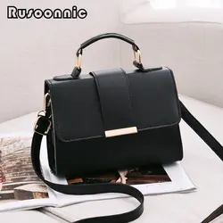 Rusoonnic Для женщин Сумки сумка кожаная женская клатч Bolsa Feminina Crossbody сумка для Для женщин 2018 sac основной сумочка