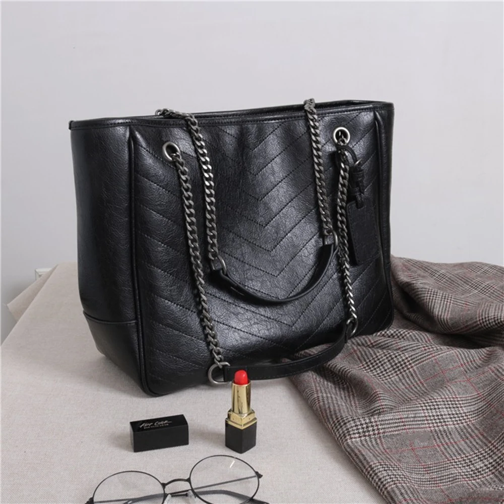 

ESbear New Fashion Women Handbag Genuine Leather Shoulder Bag Ladies Casual Top-handle Bag Large Capacity Female Crossbody Bags