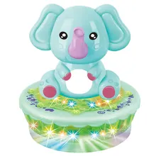 Электрическая игрушка-проектор, Электрический проекционный слон, украшение, подарок для детей, милый маленький Забавный