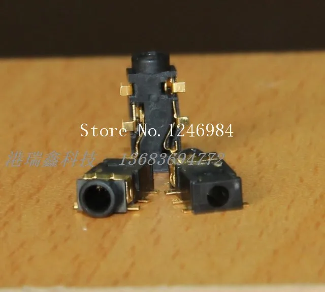  SA Two channel stereo headphone jack SMD surface mount connector socket KPJ3505 S03 gilded Earphone Jack 200pcs lot