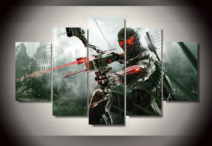 

2016 New Unframed Printed Crysis Game Group Painting children's room decor print poster picture canvas Free shipping