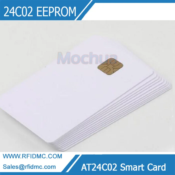 Смарт карта AT24C02 безопасная память 24C02 EEPROM контактный чип IC ISO7816|Карты контроля