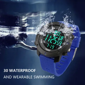 

Men's watch sports and leisure watch digital clock military silicone automatic watch Luxury Analog LED Waterproof Wrist Watch H5
