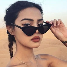 IGUETTA 2019 pequeño gato ojo gafas de sol Retro mujeres en blanco y negro gafas de sol estilo ojos de gato de moda Vintage de diseñador de la marca gafas de sol