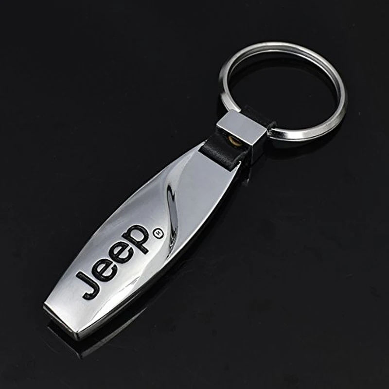 

Water drop shaped Emblem Car Keychain Keyring auto Logo for Jeep