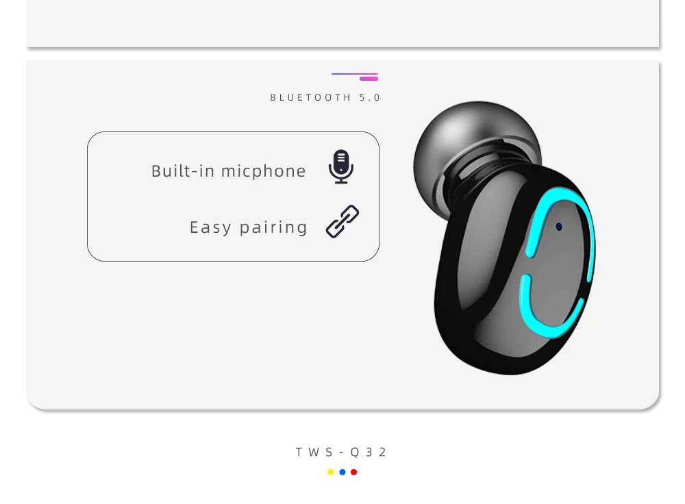 TWS Bluetooth 5,0 наушники беспроводные наушники вкладыши для телефона настоящие беспроводные стерео наушники спортивные наушники HBQ-Q32