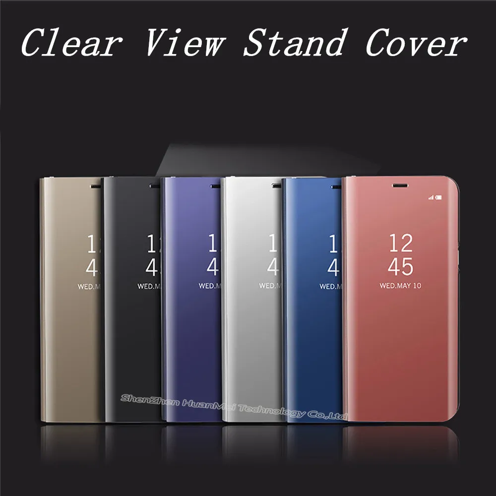 Mirror Clear View flip Cover For Samsung Galaxy S8 plus