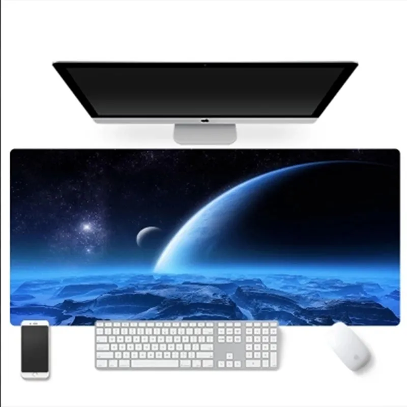 Buy 900x400x3mm big size mouse pad lock edge office