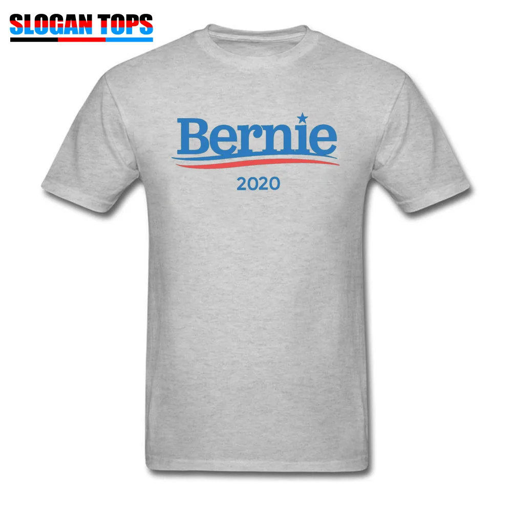Bernie Sanders 2020 Campaign -5966 Funny Casual T-shirts Crew Neck 100% Cotton Tops T Shirt for Men Top T-shirts NEW YEAR DAY Bernie Sanders 2020 Campaign -5966 grey