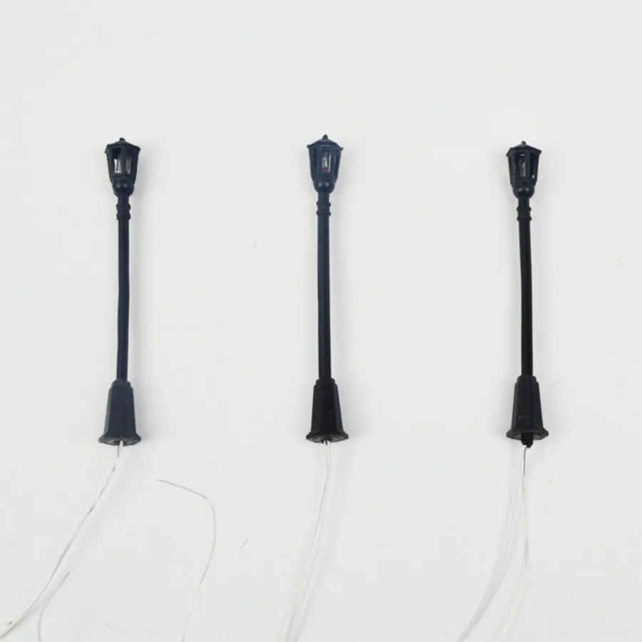 2018 new garden model plastic light in ho train layout (12)
