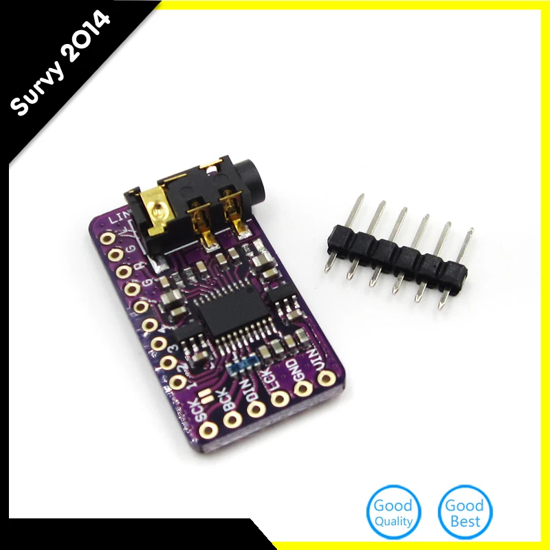 

Interface I2S PCM5102 DAC Decoder GY-PCM5102 I2S Player Module For Raspberry Pi pHAT Format Board Digital Audio Board