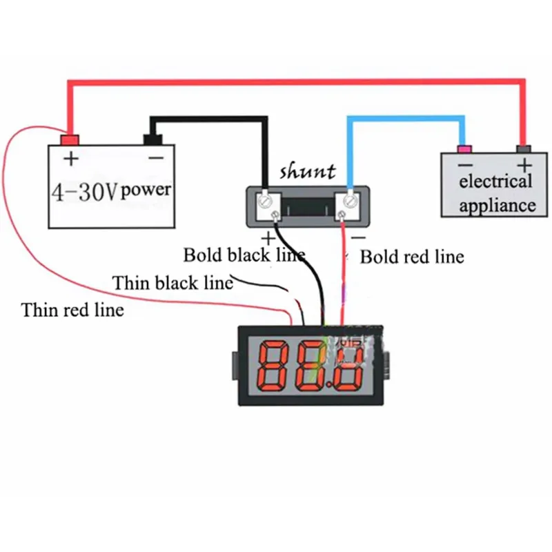 DC 10A/75mv шунт AMP Панель Meter Амперметр шунтируется расширение Текущий тестер