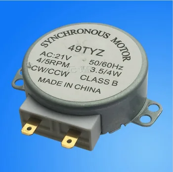 

49TYZ 3.5/4W 4/5RPM AC 21V 50/60Hz Synchronous Motor for Microwave Oven