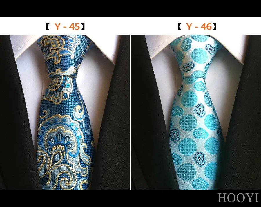 HOOYI галстуки для мужчин Вечерние шелковые галстуки с цветами клетчатые деловые галстуки свадебный подарок галстук рождественские аксессуары