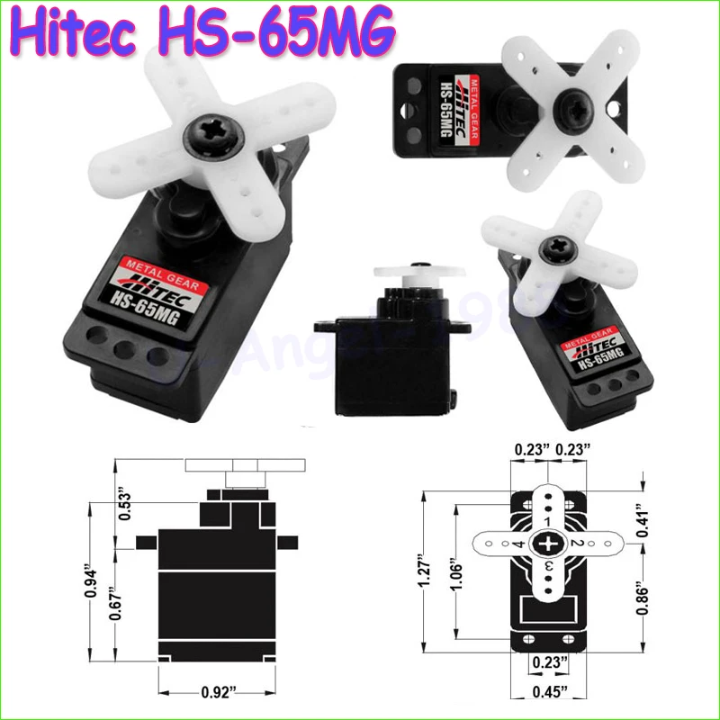 1 шт. 100% оригинал Hitec HS-65MG HS 65 мг Micro Servo Futaba JR Trex 450 V2 | Игрушки и хобби