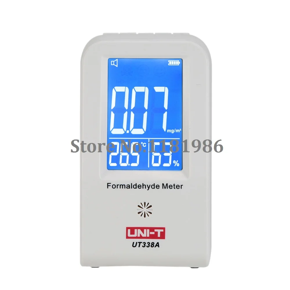 

UNI-T UT338A Indoor Formaldehyde Detector LCD Display High Precision Formaldehyde Data Logger Air Monitor Hygrometer Thermometer