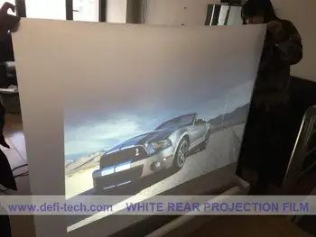 

DfLabs 9 square meter ( 1.524 m * 6 m ) white /milk white color rear projection film/foil for shop WINDOW / LOW-COST