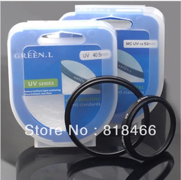 free shipping 58mm Green Leaf Camera Lens Filter MC UV mcuv Filter for
