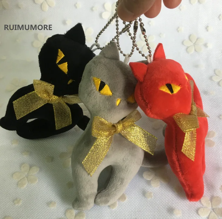 20pcs wholesale 14.5CM Approx. Cute Cat Stuffed Plush toy doll ; key