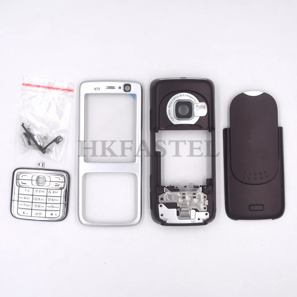 Для Nokia N73 совершенно новый полный мобильный телефон Корпус чехол клавиатура