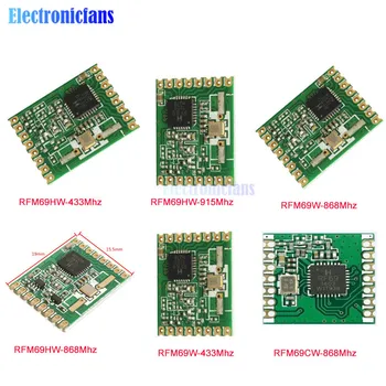 

RFM69W RFM69CW RFM69HW 433Mhz 868Mhz 915Mhz RF Wireless Transceiver Temperature Sensor Module HopeRF FSK Low Power Module